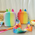 Girls S Silicone Cute Unicorn Messenger Bag - Coin Purse